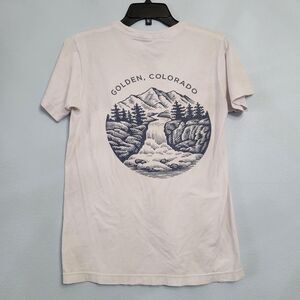 Coors Banquet Coors Golden Colorado Waterfall Graphic T-Shirt SMALL